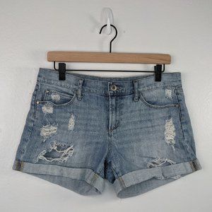 Articles Of Society Distressed Woodstock Boyfriend Stretch Jean Shorts Size 26